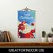 G128 Combo Pack Garden Flag Hanger 14IN & Garden Flag Merry Christmas Santa with Reindeer Selfie 12x18IN Printed 150D Polyester
